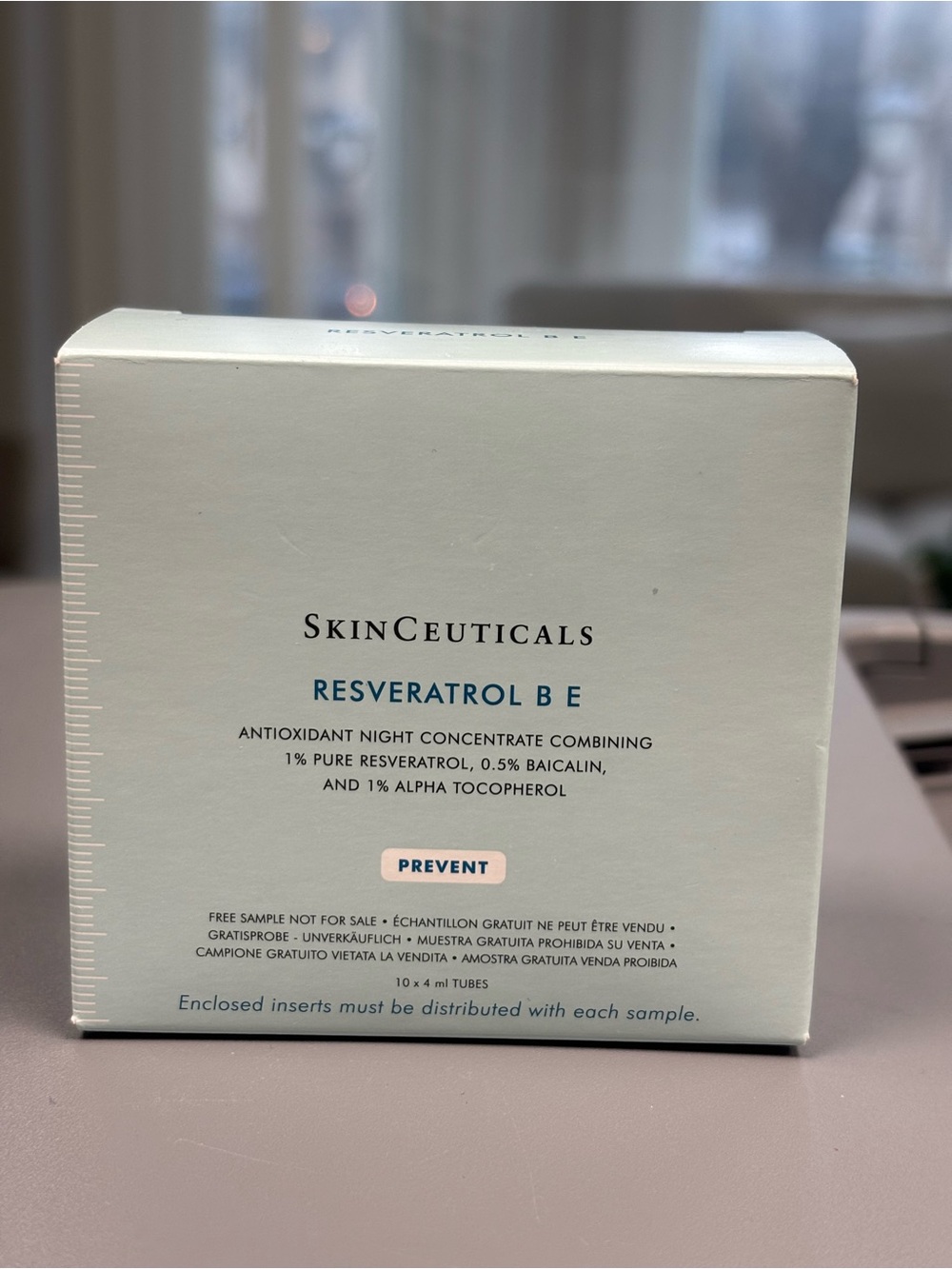 SkinCeuticals Resveratrol B E 4ml x10 Samples | Antioxidant Night Serum |